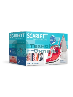 Утюг Scarlett SC-SI30P15 красный, 2000 Вт
