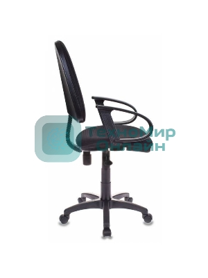 Кресло Бюрократ CH-300/BLACK черный, экокожа, 120 кг, механизм качания