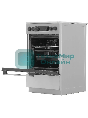 Плита электрическая Gorenje GEC5C40XAOT серебристый, конфорок 4 шт, духовка 70 л, 50 см x 85 см x 59.4 см