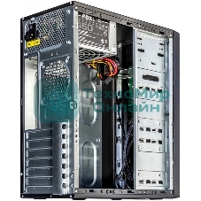 Компьютерный корпус c блоком питания 500 Ватт Case Foxline FL-301, ATX, 1x5.25EXT, 1x3.5EXT, 4x3.5INT, 4xUSB 2.0, HDA, w/o FAN, w/500W ATX PSU, w/1.2m EU pwr cord