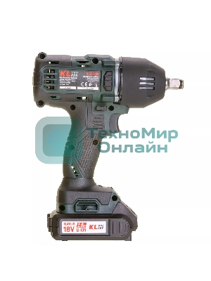 Профессиональный бесщеточный гайковерт аккумуляторный KLPRO KLSS18BH-20 (18В, Li-ion-2шт, 2.0А·ч, 400Нм, 2 скорости, подсветка,З/У,в кейсе)