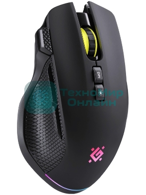 Мышь беспроводная/проводная Defender Immortal GM-421 черный, 10000 dpi, радиоканал, Bluetooth, USB, кнопки - 9