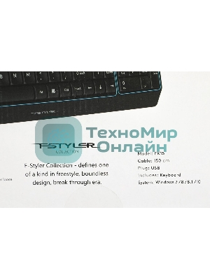Клавиатура проводная A4Tech Fstyler FK15, USB, черный