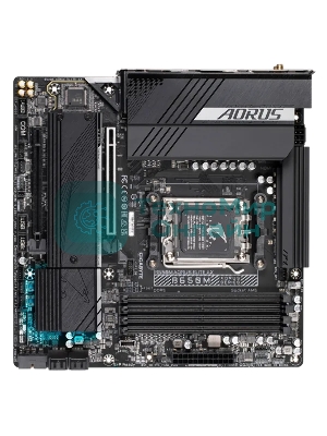Материнская плата Gigabyte B650M AORUS ELITE AX, AM5, AMD B650, 4xDDR5, 4xSATA, 2xM.2, 1xPCI-E 5.0 x4, 1xPCI-E 4.0 x16, 1xHDMI, 1xDP, 1x 2.5Gb LAN, 4xUSB-A 2.0, 5xUSB-A 3.2 Gen 1, 2xUSB-A 3.2 Gen 2, 1xUSB-C 3.2 Gen 2, 2x3.5 мм, 7.1, Micro-ATX