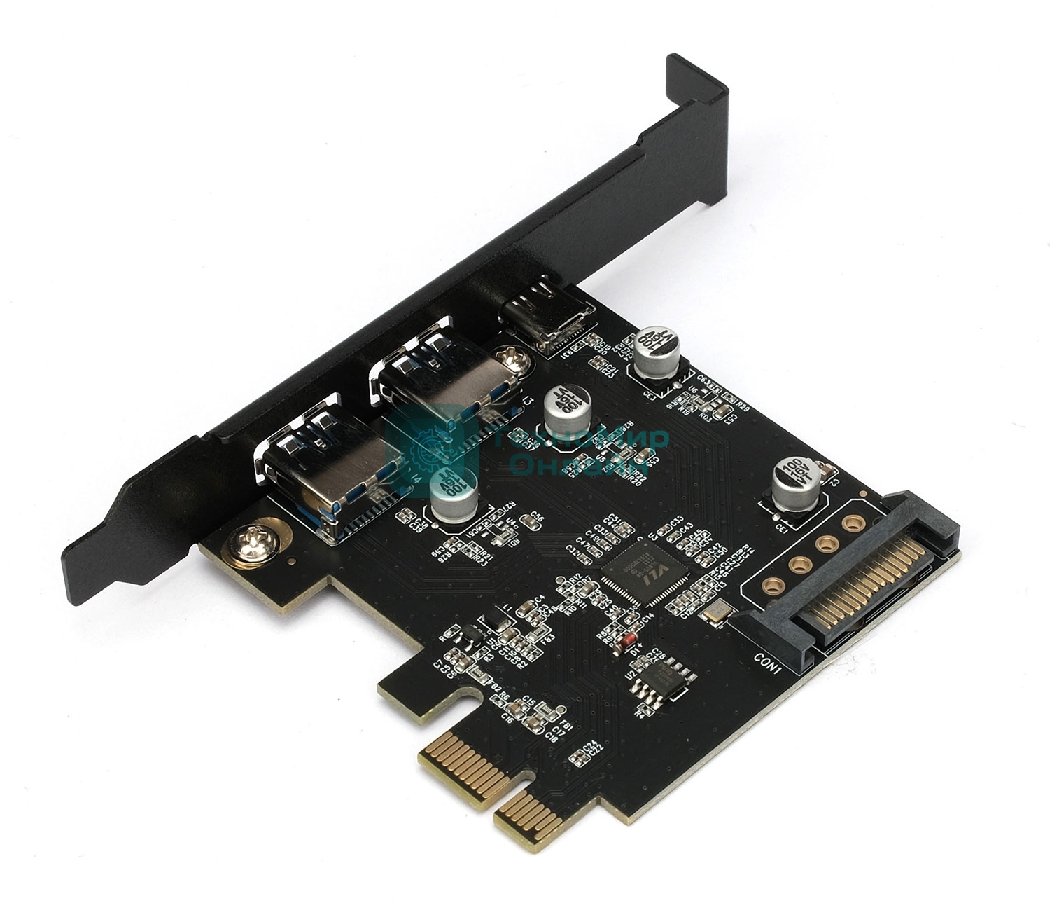 Контроллер USB 3.1 Gembird SPCR-03 в разъем PCI-e, 2xUSB-A + 1xType-C