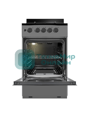 Плита газовая Maunfeld MGC50GEGR08 серый, конфорок 4 шт, духовка 59 л, 50 см x 88 см x 65 см