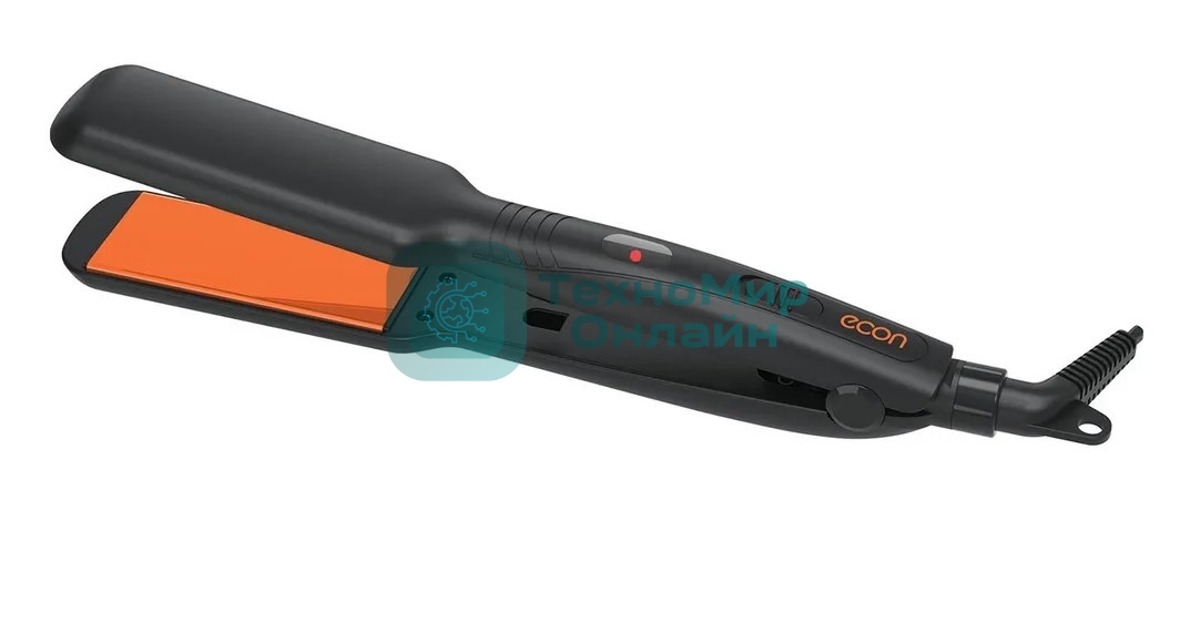 Выпрямитель для волос ECON ECO-BH031S черный/оранжевый, 38 мм, 200 °C, 2 режима