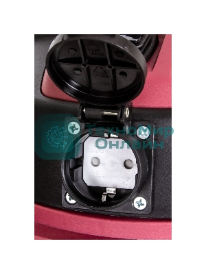 Строительный пылесос Pioneer VC299C серебристый с красным, 1600 Вт, уборка сухая/влажная/выдув, пылесборник бак, 30 л