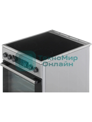 Плита электрическая Gorenje GEC5C40XAOT серебристый, конфорок 4 шт, духовка 70 л, 50 см x 85 см x 59.4 см