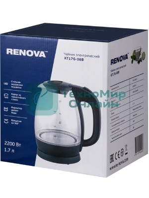 Чайник электрический Renova KT17G-08B