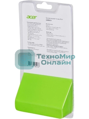 Мышь беспроводная Acer OMR031 черный/синий, 1600 dpi, радиоканал, USB, кнопки - 4