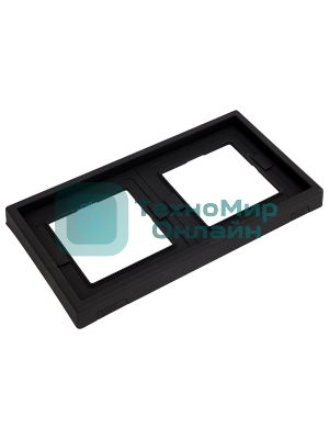 Рамка 2-м ArtGallery IP44 карбон SE GAL441002