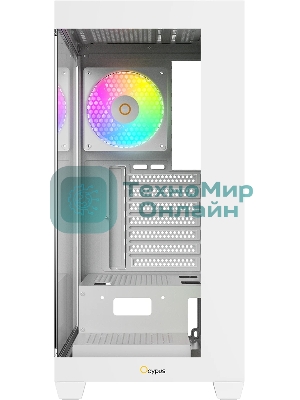 Компьютерный корпус Ocypus Gaммa C72 WH ARGB ATX/win/white/4 ARGB fans/no PSU/Tempered Glass