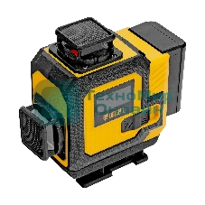 Лазерный уровень мультипризменный Denzel DLV-360-4C, 30 м, зеленый луч, Li-Ion 2,4 Aч, кейс