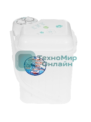 Стиральная машина Славда WS-35E белый, загрузка вертикальная 3,5 кг, 0 об/мин, класс А+