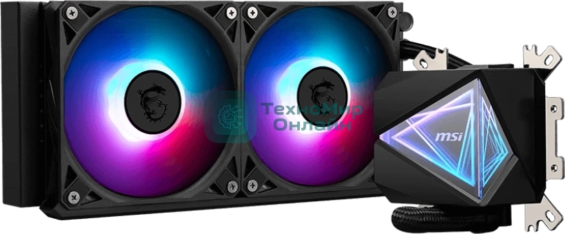 Жидкостная система охлаждения MSI MAG CORELIQUID I240 2x ARGb Gen2 Fan, ARGb Gen2 Block, Color Box