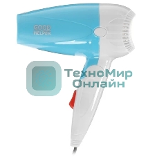 Фен Goodhelper HD-F083 голубой/белый, 800 Вт, компактный