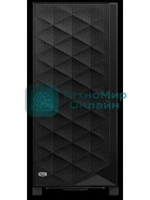 Компьютерный корпус без блока питания PCCooler C3D510 BK, Mesh Mid Tower, черный, TG, 0.7 SPCC, no fans E-ATX, ATX, mATX, mITX 170/390/205mm 2x2.5