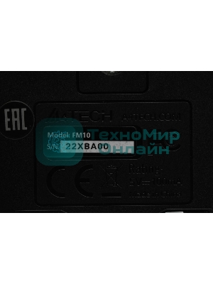 Мышь проводная A4Tech Fstyler FM10 черный/синий, 1600 dpi, USB, кнопки - 4