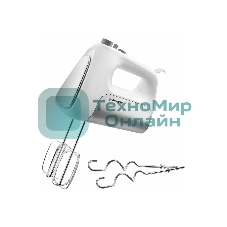 Миксер BRAYER BR1303, 500 Вт, корп.из нерж.стали, 5 режимов, 2 крюка, 2 венчика
