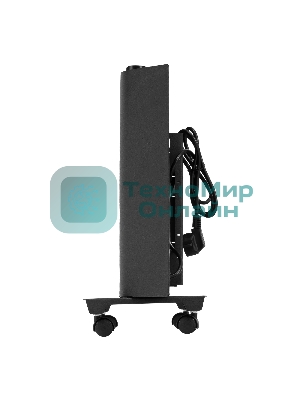 Конвектор электрический Denzel XCE-1000B черный, 1000 Вт, 15 м2, термостат