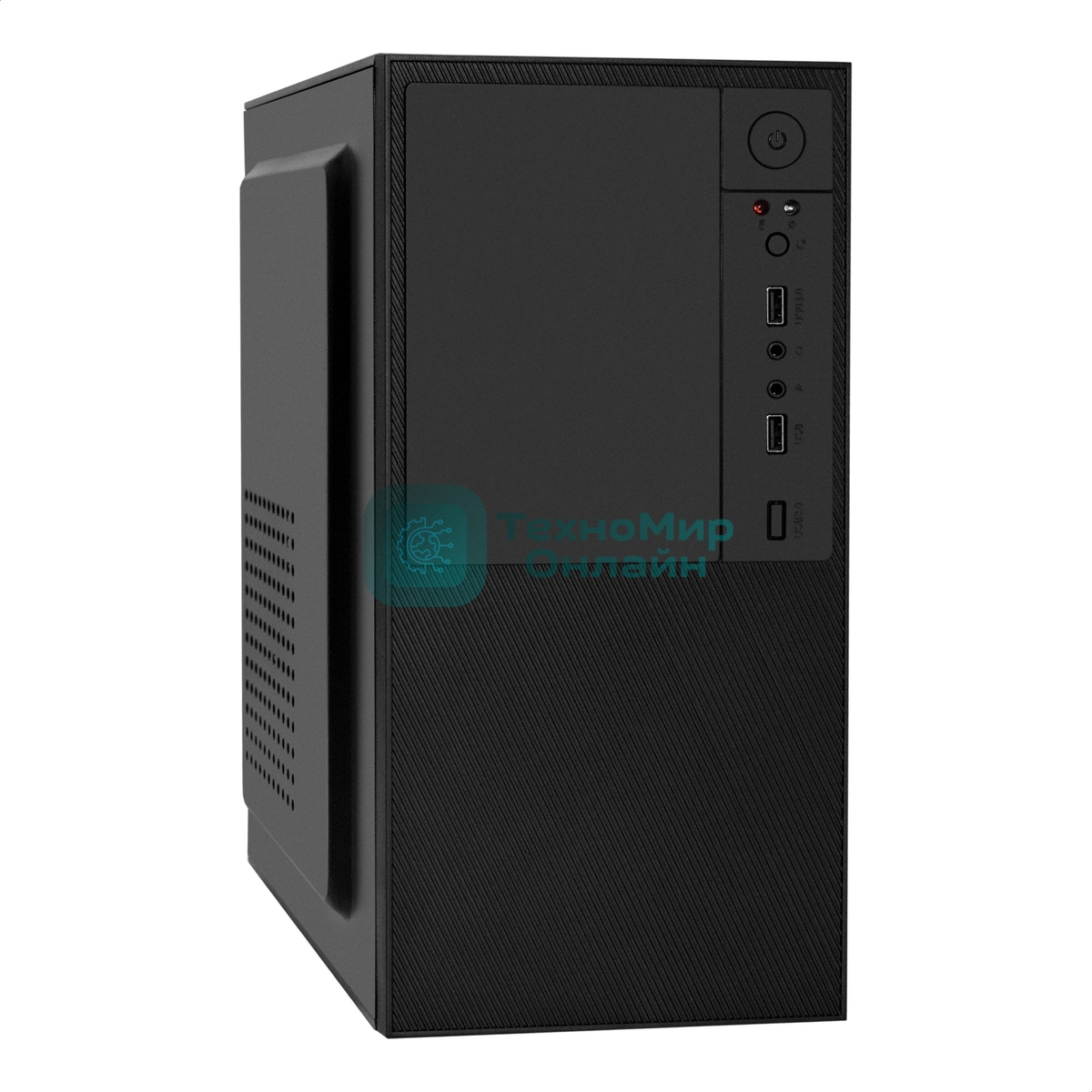 Компьютерный корпус Minitower ExeGate BAA-308U2-AAA400 (mATX, БП AAA400 с вент. 8см, 1хUSB+2хUSB 3.0, HD Audio, черный)