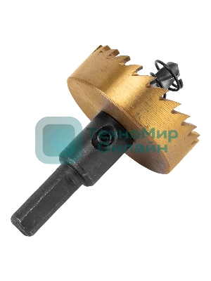 Коронка по металлу Denzel HSS, 42 мм, нитридтитановое покрытие