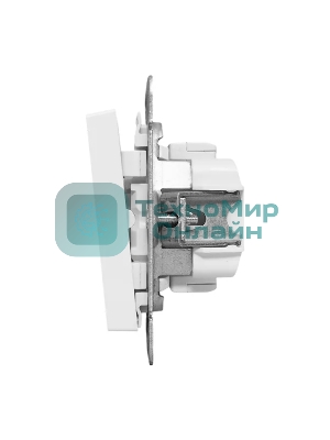 Механизм выключателя EKF UP1-SWW-10 одноклавишный, белый Эпика