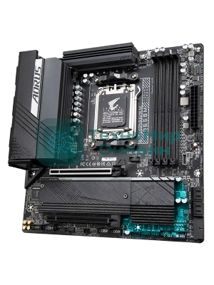 Материнская плата Gigabyte B650M AORUS ELITE AX, AM5, AMD B650, 4xDDR5, 4xSATA, 2xM.2, 1xPCI-E 5.0 x4, 1xPCI-E 4.0 x16, 1xHDMI, 1xDP, 1x 2.5Gb LAN, 4xUSB-A 2.0, 5xUSB-A 3.2 Gen 1, 2xUSB-A 3.2 Gen 2, 1xUSB-C 3.2 Gen 2, 2x3.5 мм, 7.1, Micro-ATX