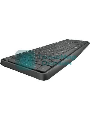 Комплект клавиатура+мышь Logitech MK235 беспроводной, USB, 1000 DPI, серый