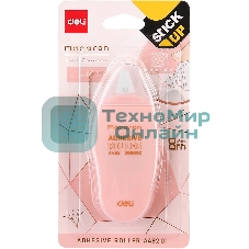 Клеющий роллер Deli EA49201 прозрачный блистер 6мм x 8м Macaron