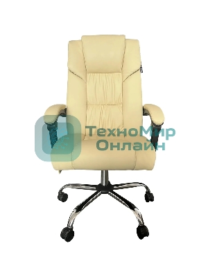 Кресло Cactus CS-CHR-OC04M-WT слоновая кость, экокожа, подголовник