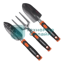 Набор садовых инструментов Patriot GTP 3, алюминий, PP+TPR рукоятки, 3 пред.