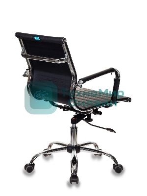 Кресло Бюрократ CH-883-LOW/BLACK черный, экокожа