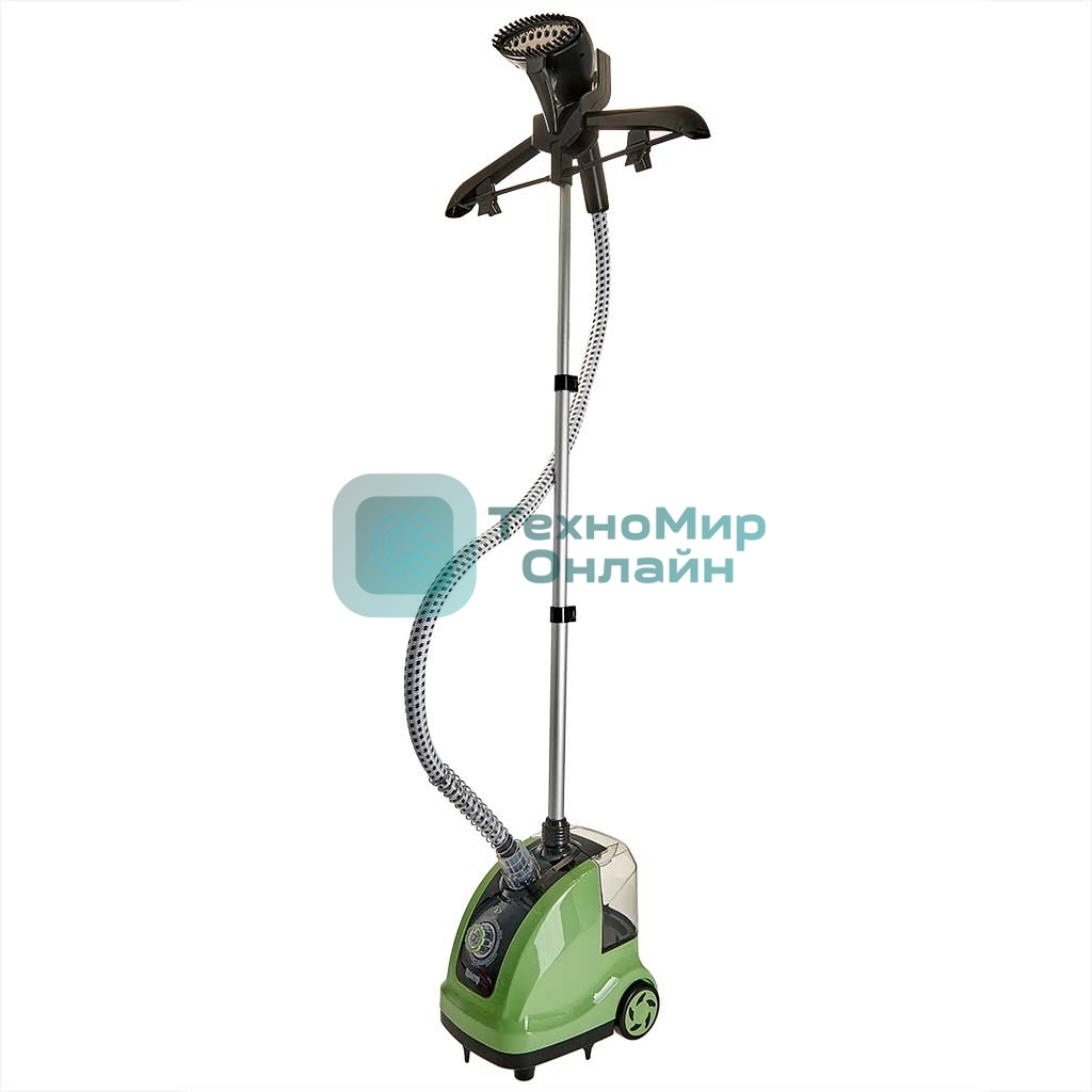 Отпариватель ЯРОМИР ЯР-5000 зеленый/черный, 1800 Вт, 35 г/мин, 1400 мл