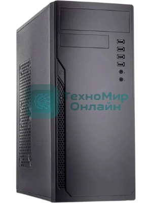 Компьютерный корпус без блока питания Foxline FL-301, ATX, 4xUSB 2.0, HDA, w/o FAN, w/o PSU, no PowerCord, w/DVD-RW installed