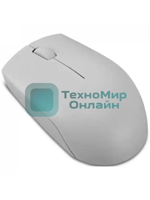 Мышь беспроводная Lenovo 300 серый, 1000 dpi, радиоканал, USB, кнопки - 3