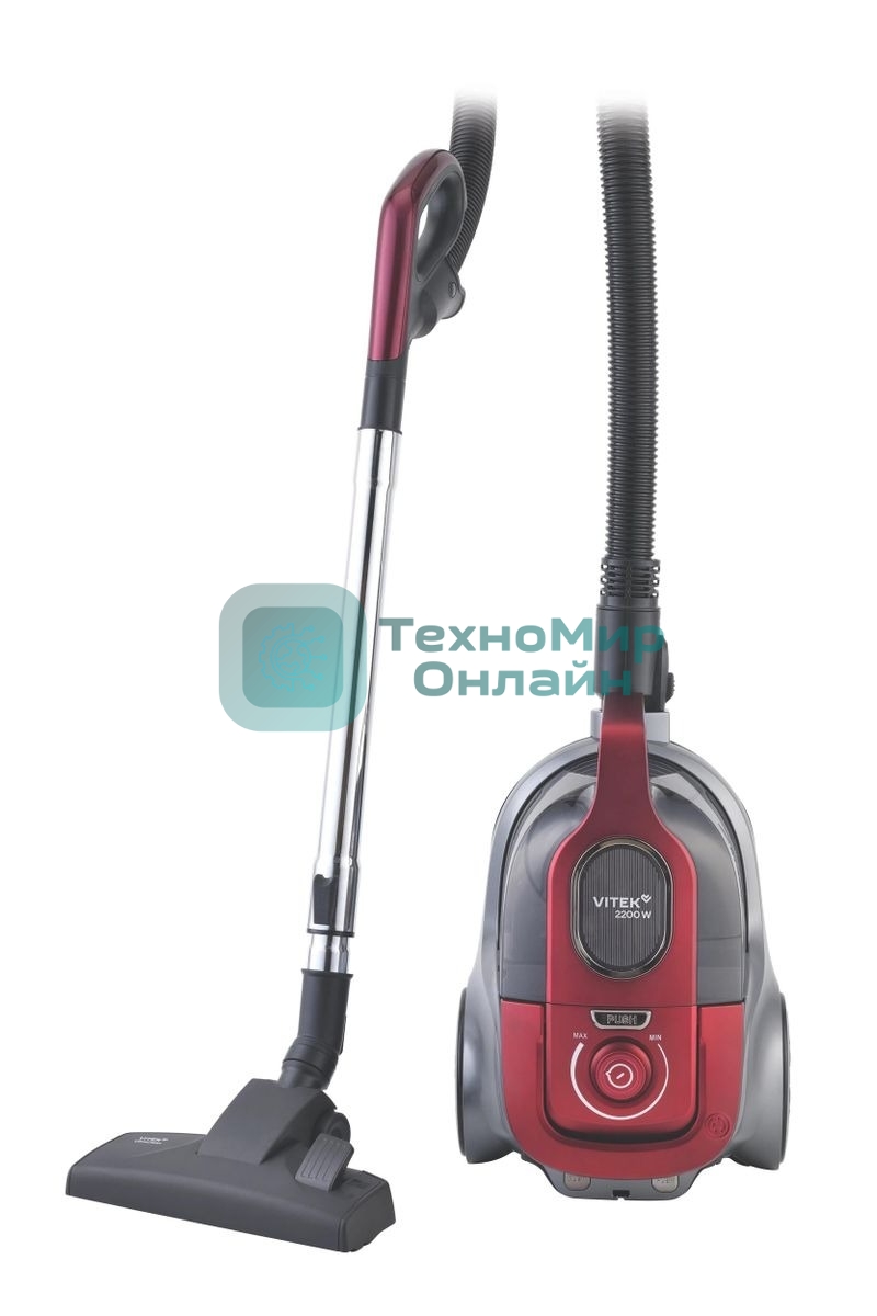 Пылесос Vitek VT-CV3113 2200Вт красный/серый