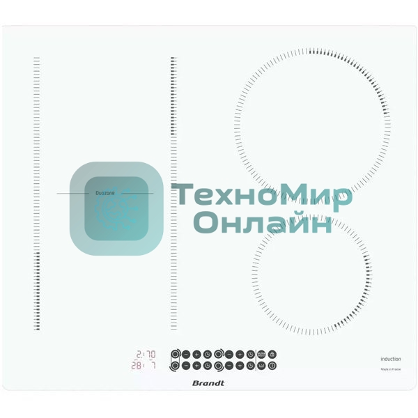 Индукционная варочная панель BRANDT BPI164DUW белый