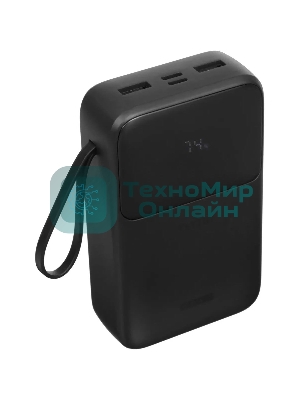 Портативный аккумулятор Tecno Pocket S201 20000mAh 2.4A 2xUSB-A/USB-C черный