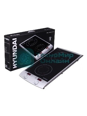 Плита настольная электрическая Hyundai HYC-0103 серебристый/черный стеклокерамика (настольная)