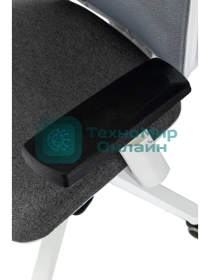 Кресло эргономичное Бюрократ MC-W611N серый TW SQU GR сетка/ткань крестов. пластик пластик белый