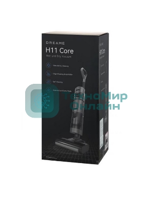 Пылесос вертикальный Dreame Wet and Dry Vacuum H11 Core черный, питание от аккумулятора, 170 Вт, уборка сухая/влажная, пылесборник 0.9/0,5
