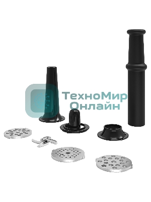 Мясорубка электрическая BBK MG2000 металлик/черный, 2000 Вт, 2.0 кг/мин, реверс, защита от перегрузки, насадки - 5