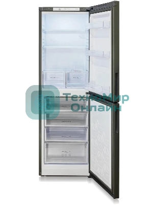 Холодильник Бирюса Б-W6031 графит матовый двухкамерный 210/135л морозилка снизу