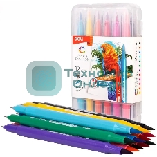 Фломастеры Deli EC151-12 Color Emotion 12 цветов, пластиковая коробка (12шт)