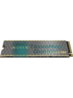 Накопитель SSD ADATA LEGEND 860, 1Tb, PCIe 4.0 x4, 2280, NVMe, R/W 6000/4000, с радиатором