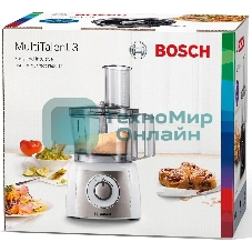 Кухонный комбайн Bosch MCM3501M 800 Вт, Скорости: 2, Блендер 1 л, Чаша 2.3 л, черный/серебристый