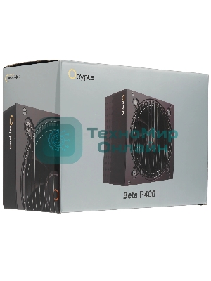 Блок питания 400W Ocypus Beta P400 BK (ATX, APFC, 20+4 pin, 120мм fan, PCI-E 6+2Px2, 3xSATA) (Beta-P400-N1HDBK024X-EU)