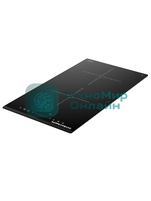 Индукционная варочная панель Kuppersberg ICI 306, High-Tech, индукция, 30 см, 2 зоны нагрева, 9 уровней мощности, inverter, таймер, пауза, Booster, слайдерное управление, черный